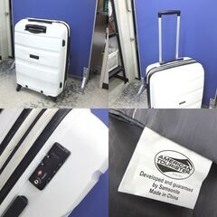 TSAロック AMERIKAN TUORISTER キャリーバッグ 機内持ち込み不可 ホワイト  スーツケース トランクケース 旅行かばん アメリカンツーリスター ☆ 札幌市 北区 屯田 の画像