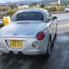ダイハツ　コペン　L880K　１７年　車検８年１２月　オートマ 全塗装　アクティブトップ問題なし　乗って帰れますの画像