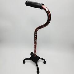 ●極美品● 4点支柱杖・歩行補助 軽量 高さ調整可能66cm～8...