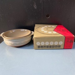 Gimpo 三島 7号1.5L 土鍋 1-2人用 花模様
