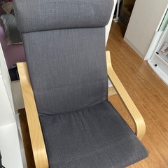 IKEA 椅子 POÄNG ポエング スキフテボー ダークグレー