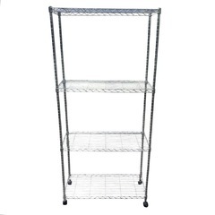 収納家具　スチールラック　タイヤ付き