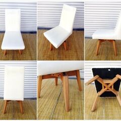 大塚家具　おしゃれ　ナチュラルウッド　ダイニング　4点　Otsuka　テーブル+ベンチ　回転式チェア2脚　オーク材　無垢材　インテリアの画像