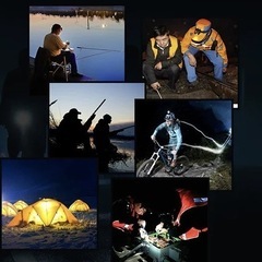 釣りに、散歩に、夜景などに使うライト　白の画像