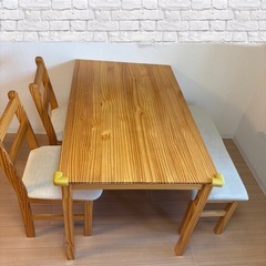 【受け渡し予定者決定】ダイニングテーブルセット　ダイニングセット...