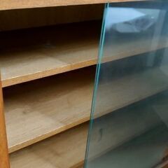 ■10段ガラス戸棚　高さ180cmの画像