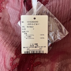 新品タグ付き　earth music & ecology 透けトップスの画像