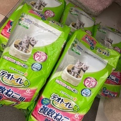 デオトイレ　複数ねこ用消臭・抗菌シート8枚入り　5個セット