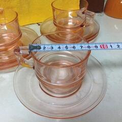 レトロ　ガラスコップの画像