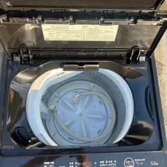 【美品‼️】YAMADA 洗濯機 5.5kg 2023年製 YWM-T55LK ブラック 人気メーカー おしゃれ家電の画像