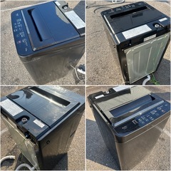 【美品‼️】YAMADA 洗濯機 5.5kg 2023年製 YWM-T55LK ブラック 人気メーカー おしゃれ家電の画像