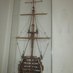 木製帆船模型 HMS Victory カットモデル（帆なし）完成品
