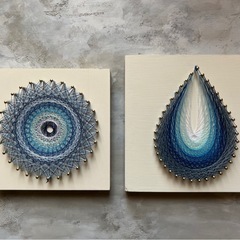 糸かけ曼荼羅アート体験🧵の画像
