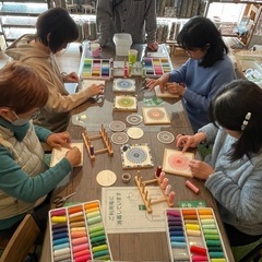 糸かけ曼荼羅アート体験🧵の画像