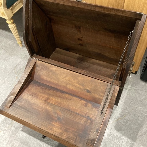 【ジモティー割】ヴィンテージ ウッドカービングボックス 木製 （ID1005）