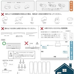 シーリングファンライト(未使用)の画像