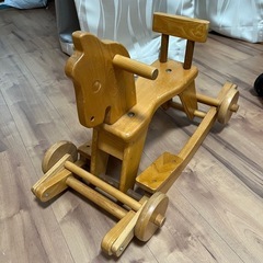 木馬　車輪付き