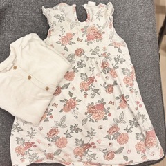 H&M ワンピースとカーディガンセット　90-100
