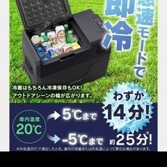 アイリスオーヤマポータブル冷蔵庫の画像