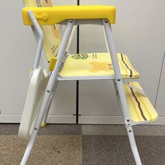 i2754N 西松屋 ハイチェア スマートエンジェル SmartAngel アップルベア 黄 イス 高さ770㎜ 幅510㎜ 奥行600㎜ 座面高さ465㎜ 折りたたみ式 6か月 60ヶ月の画像