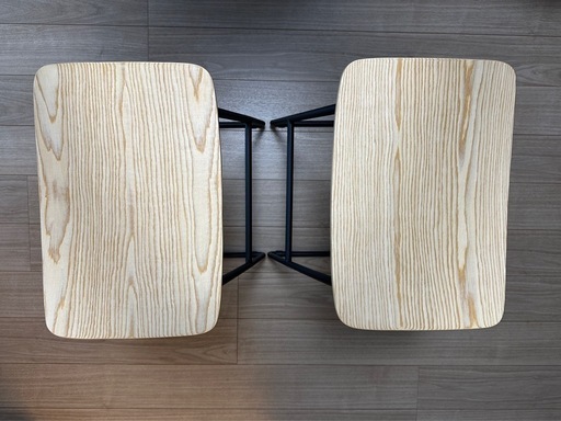 スツール2脚（W43.5×D42×H74cm）