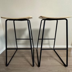 スツール2脚（W43.5×D42×H74cm）