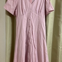 【新品】Vネック痩せ見えAラインワンピースの画像