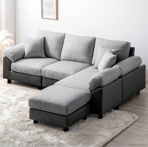 3人掛けL字ソファ カウチソファ