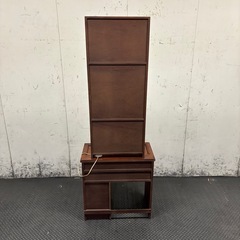 化粧台　木製　ミエミラー　アンティークの画像
