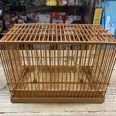 竹製鳥かごケース 昭和レトロ