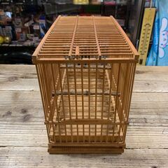 竹製鳥かごケース 昭和レトロの画像