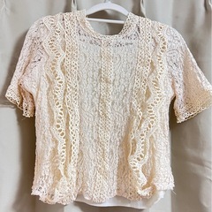 【新品】ハイネック総レースブラウスの画像
