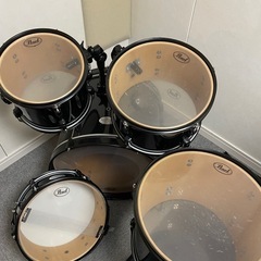 pearl soundcheck パール　サウンドチェック　ドラムセット　スタンド類・シンバル付の画像