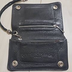 『決まりました』クロムハーツ◆レザー二つ折り財布の画像