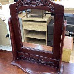 【トレファクマーケット久喜店】スツール付1面ドレッサーの画像