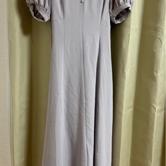 【新品】バックレースアップ パフスリーブワンピースの画像