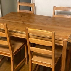 IKEAのJOKKMOKK ダイニングテーブル　チェア4脚