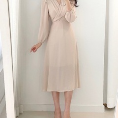 【新品】 カシュクール　ロングワンピースの画像