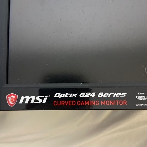 msi G24 75hz ゲーミングモニター　湾曲タイプ