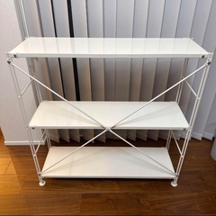 Muji 無印良品　3段スチールユニットシェルフ・メタルラック　...