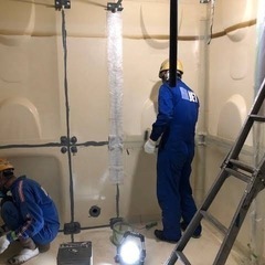 貯水槽清掃の作業補助、立会のお仕事