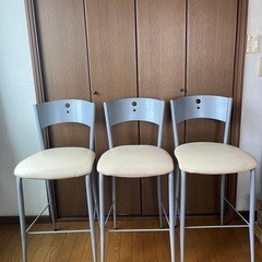 カウンターチェア　3脚セット 