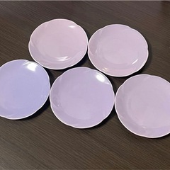 宇野千代/花みやび/冷茶グラスセット/竹フォーク付き/5客セットの画像