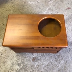 お座敷ワゴン/ポットワゴン🍵状態良好❣️お盆も収納されてます 気分は高級温泉旅館♨️60cm×35cm×高さ44cmの画像