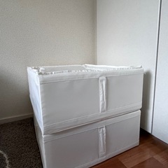 SKUBB スクッブ 収納ケース, ホワイト, 44x55x19 cm 2個の画像