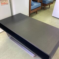 【リサイクルショップ ピカソ 小松原】🏡✨【美品】スタイリッシュなデザインローテーブル ブラック✨🏡★0455★の画像