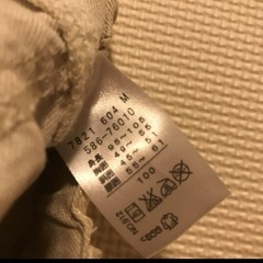 ベージュ　レース付きスカート　100の画像