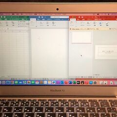 「MacBook Air 11インチ Early 2015　MJVM2J/A」超軽量薄型モバイルノートPC / Core i5搭載 / メモリー4GB / SSD-128GB / Webカメラ/ Bluetooth/ 無線LAN / MacOS(Sequoia－最新15.5版・Patcher利用）) ＋Office2019＋GarageBand（10.4.8版）  の画像