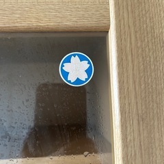 レトロ　木製食器棚 ナチュラルウッド 3段の画像