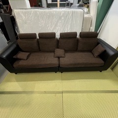 ⭐️ソファー⭐️4人掛け　ヘッドレスト付き　カバー洗える　美品　...